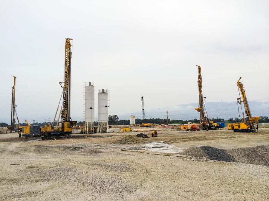 Keller rigs preparing foundations at the new Boufarik power plant