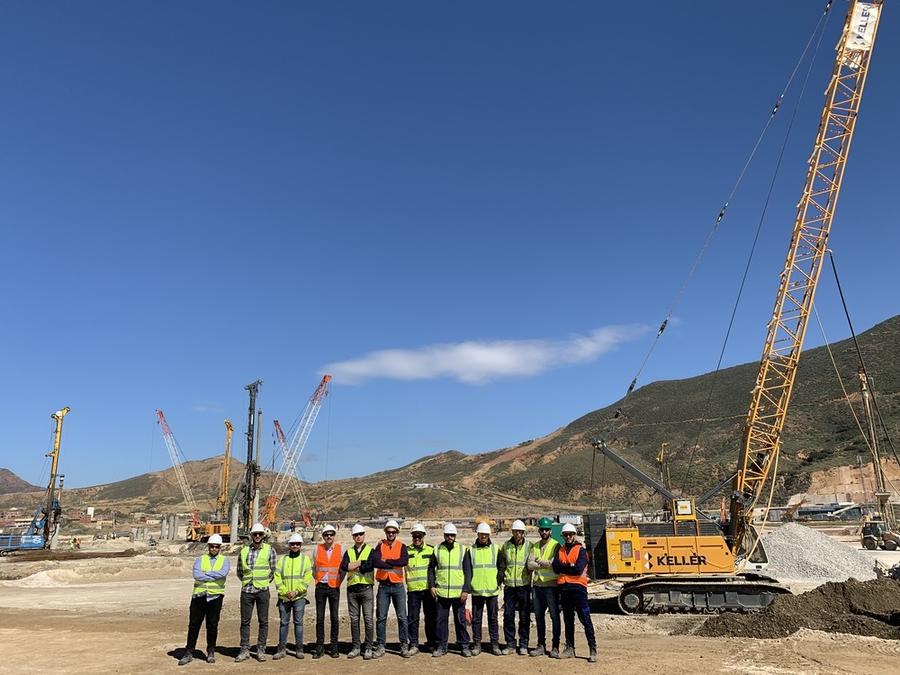 Keller employees on site in Algeria