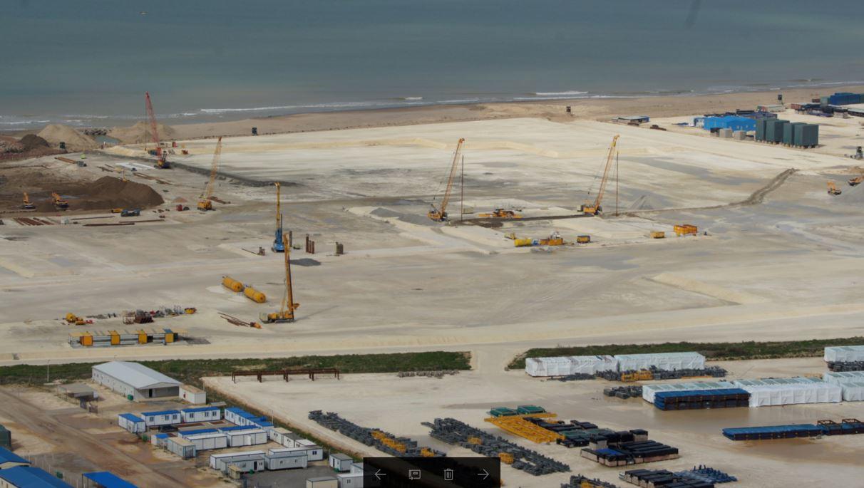 Mostaganem, centrale électrique vue aérienne