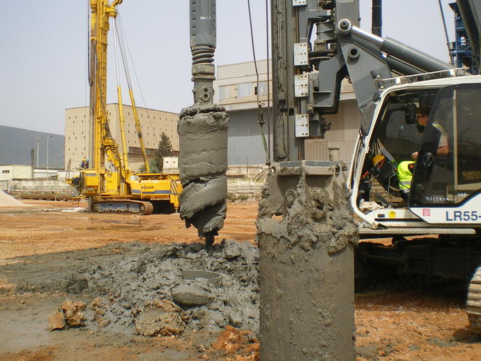 Vue réalisation pieux
